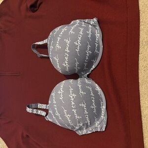 Victoria's Secret Burgundy and Gray Bra